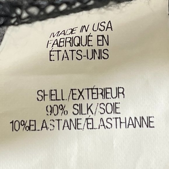 Women's Helmut Lang Silk Tie-Dye Print Top, Size Small - Picture 5 of 5